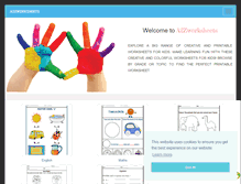 Tablet Screenshot of a2zworksheets.com